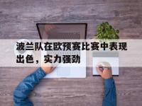 DB体育官方-波兰队在欧预赛比赛中表现出色，实力强劲