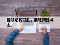 DB体育官网-曼联逆转取胜，展现顽强斗志。